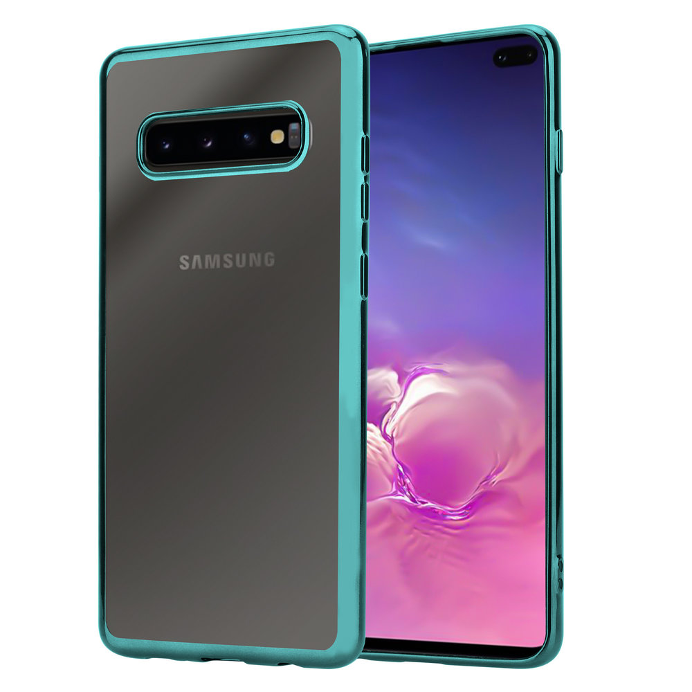 Funda parachoques de metal Samsung Galaxy S10 Plus (verde) 