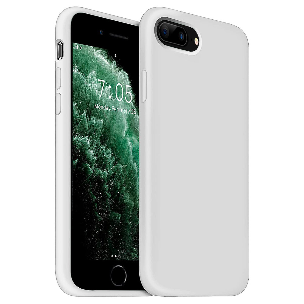 Funda de silicona de lujo iPhone 7/8 Plus (blanco) 