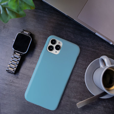 Funda de silicona de lujo iPhone 7/8 (azul claro) 