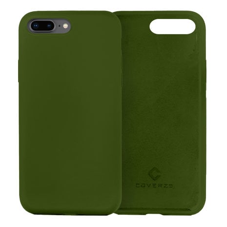 Funda de silicona de lujo iPhone 7/8 Plus (verde militar)