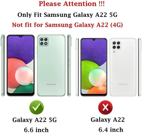Funda antigoples Samsung Galaxy A22 5G (transparente) 