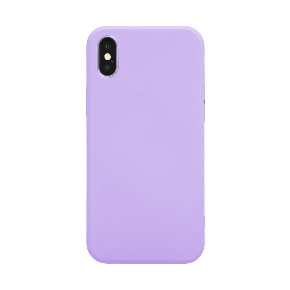 Funda de silicona iPhone Xs Max (morado)