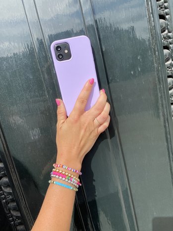 Funda de silicona iPhone Xs Max (morado) 