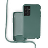 Coverzs Coverzs Funda con cuerda de silicona Samsung Galaxy S21 Ultra (verde oscuro) Coverzs Coverzs Funda con cuerda de silicona Samsung Galaxy S21 Ultra (verde oscuro)