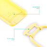 Coverzs Coverzs Funda con cuerda de silicona Samsung Galaxy S21 Ultra (amarillo) Coverzs Coverzs Funda con cuerda de silicona Samsung Galaxy S21 Ultra (amarillo)