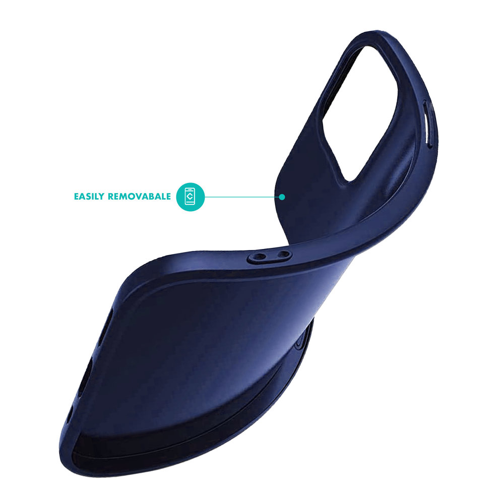Carcasa Silicona Soft Compatible con iPhone 13 Mini Azul Marino