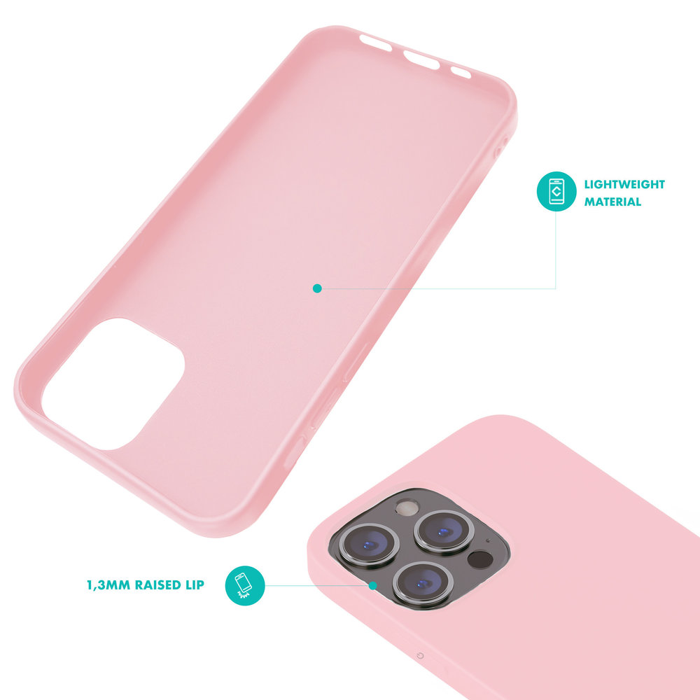 Funda Iphone 13 Silicona Cámara Cubierta Transparente Contorno Oro Rosa con  Ofertas en Carrefour