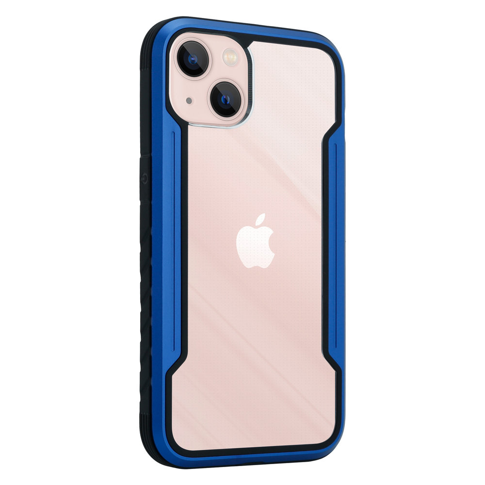 Funda iPhone 13 metálica antigolpes (azul) 