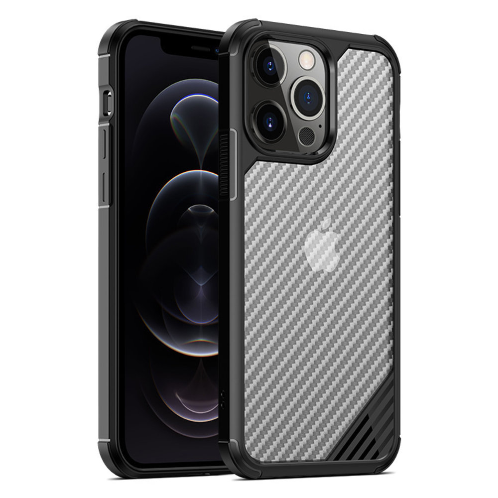 Funda de carbono antigolpes iPhone 13 Mini (negro) 