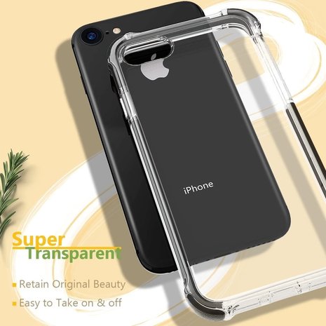 SDTEK Bumper Funda Para iPhone SE 2022/2020, iPhone 7 / 8 + Protector  Pantalla Cristal Claro