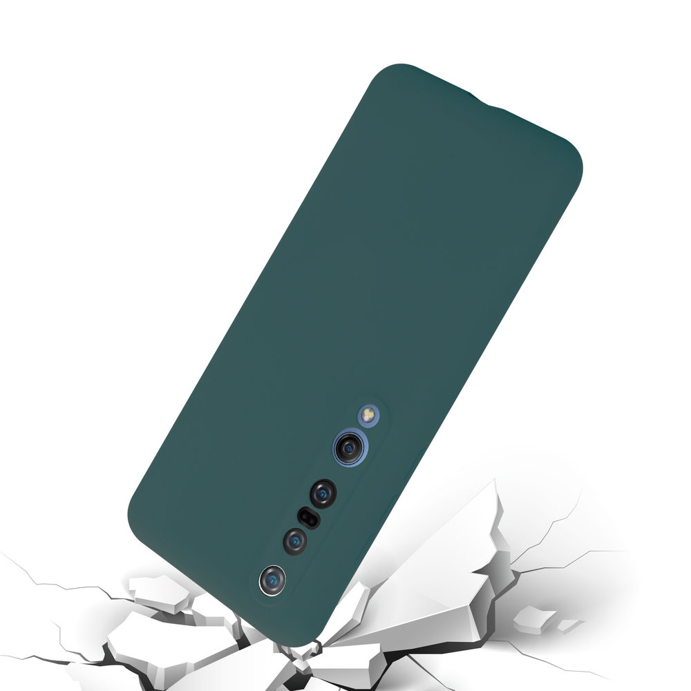 Funda de Silicona Xiaomi Mi 10 / Mi 10 Pro (verde oscuro) 