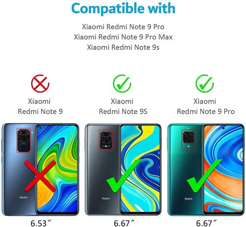 Carcasa Silicona Transparente para Xiaomi Redmi Note 9