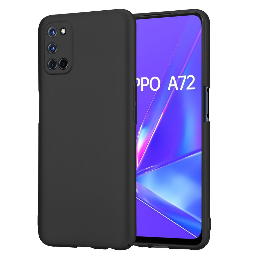  QiongNi Funda para Oppo A72 5G, funda retro de piel sintética  ultra delgada a prueba de golpes para Oppo A72 5G 2020 PDYM20 PDYT20 Funda  negra : Celulares y Accesorios