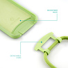 Coverzs Coverzs Funda con cuerda de silicona iPhone X / Xs (verde claro) - Nombre + Nombre Coverzs Coverzs Funda con cuerda de silicona iPhone X / Xs (verde claro) - Nombre + Nombre