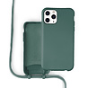 Coverzs Coverzs Funda con cuerda de silicona iPhone 11 Pro Max (verde oscuro) - Nombre + Nombre - Vertical Coverzs Coverzs Funda con cuerda de silicona iPhone 11 Pro Max (verde oscuro) - Nombre + Nombre - Vertical