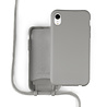 Coverzs Coverzs Funda con cuerda de silicona iPhone Xr (gris) - Nombre + Nombre - Vertical Coverzs Coverzs Funda con cuerda de silicona iPhone Xr (gris) - Nombre + Nombre - Vertical