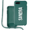 Coverzs Coverzs Funda con cuerda de silicona iPhone 7/8 Plus (verde oscuro) - Nombre + Nombre - Vertical Coverzs Coverzs Funda con cuerda de silicona iPhone 7/8 Plus (verde oscuro) - Nombre + Nombre - Vertical