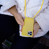 Coverzs Coverzs Funda con cuerda de silicona iPhone 11 (amarillo) - Nombre + Nombre - Vertical Coverzs Coverzs Funda con cuerda de silicona iPhone 11 (amarillo) - Nombre + Nombre - Vertical