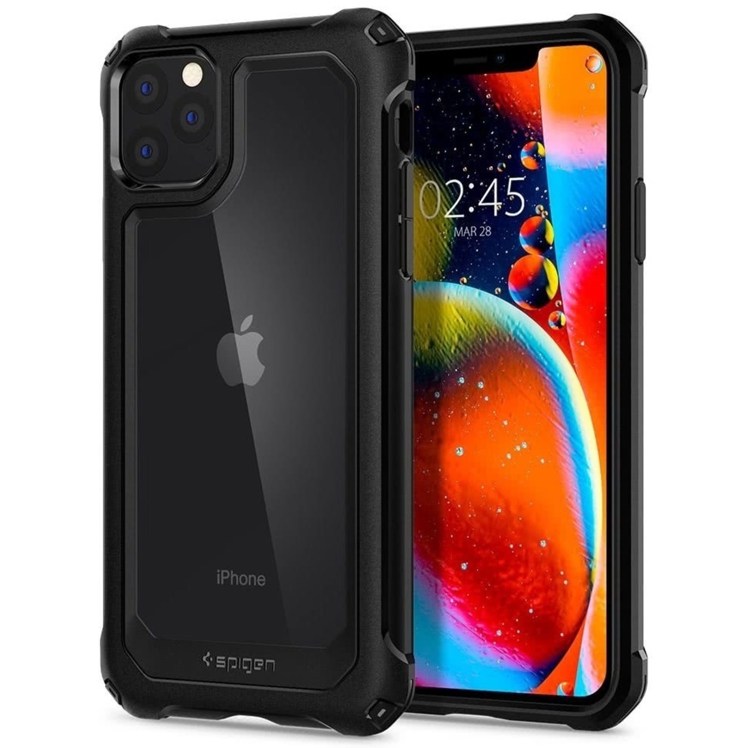 Funda Spigen Gauntlet iPhone 11 Pro (negro carbón) 