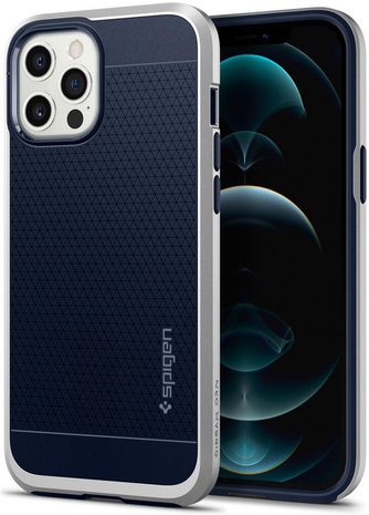 Funda Spigen Neo Hybrid iPhone 12 Pro Max (plata satinada) 
