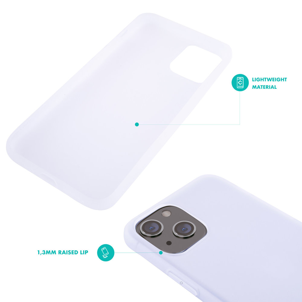 Casecentive ✓ Coque en Silicone iPhone 13 ✓ transparente