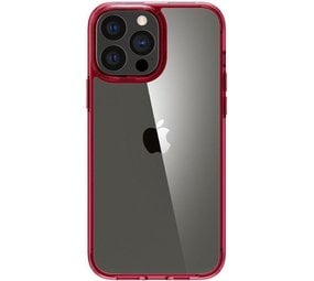  Spigen - Funda ultra híbrida diseñada para iPhone 13 (2021) -  cristal rojo : Celulares y Accesorios