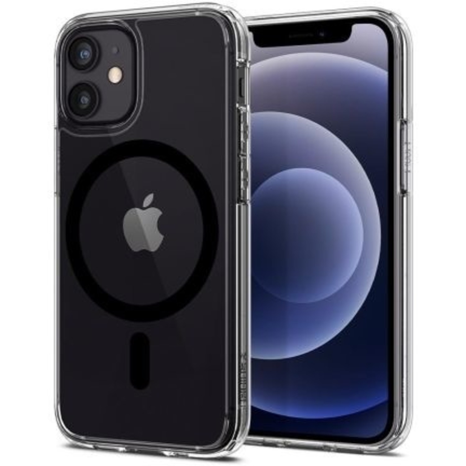 Funda Spigen Ultra Hybrid MagSafe iPhone 12 / 12 Pro (negro) - Funda -movil.es