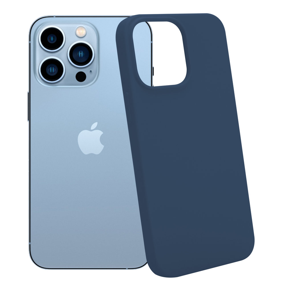 Funda Silicona Suave Azul Oscuro iPhone 14 Pro Max - Zaraphone