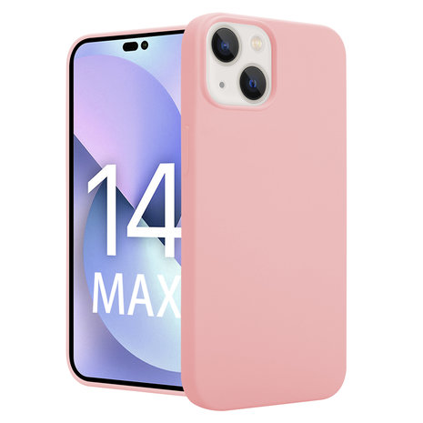 iPhone 14 Plus (6.7) Funda Colgante transparente con cordón color Rosa  Fucsia