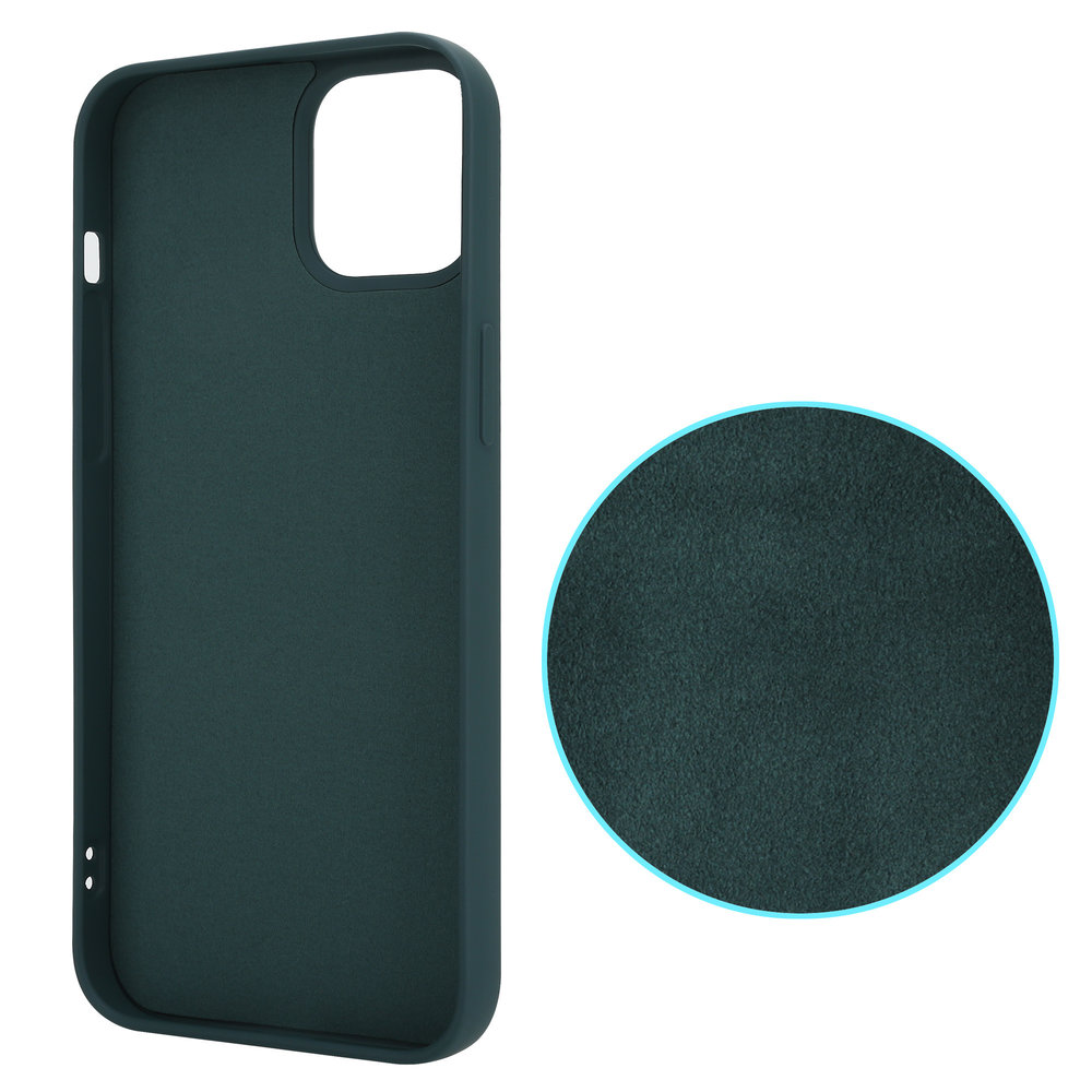 Funda silicona iPhone 14 Plus (verde oscuro) 