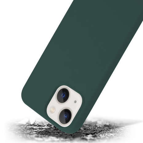 Funda Silicona Suave Verde Oscura iPhone 14 Pro Max - Zaraphone