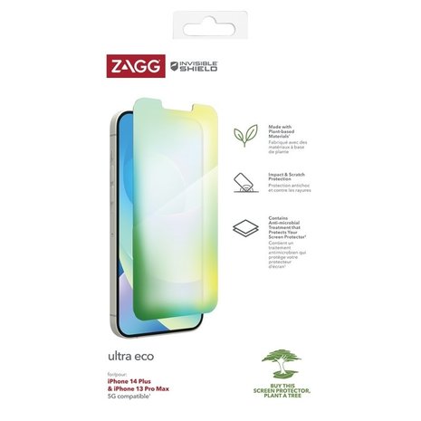 InvisibleShield Ultra Eco Apple iPhone 14/iPhone 13 Pro/iPhone 13 (Case  Friendly) - ZAGG