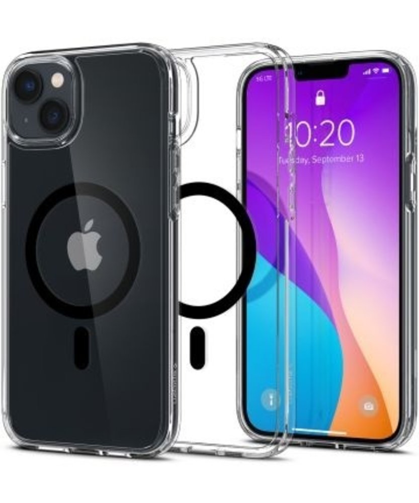 Spigen Funda iPhone 14 Ultra Hybrid MagSafe (negro) 