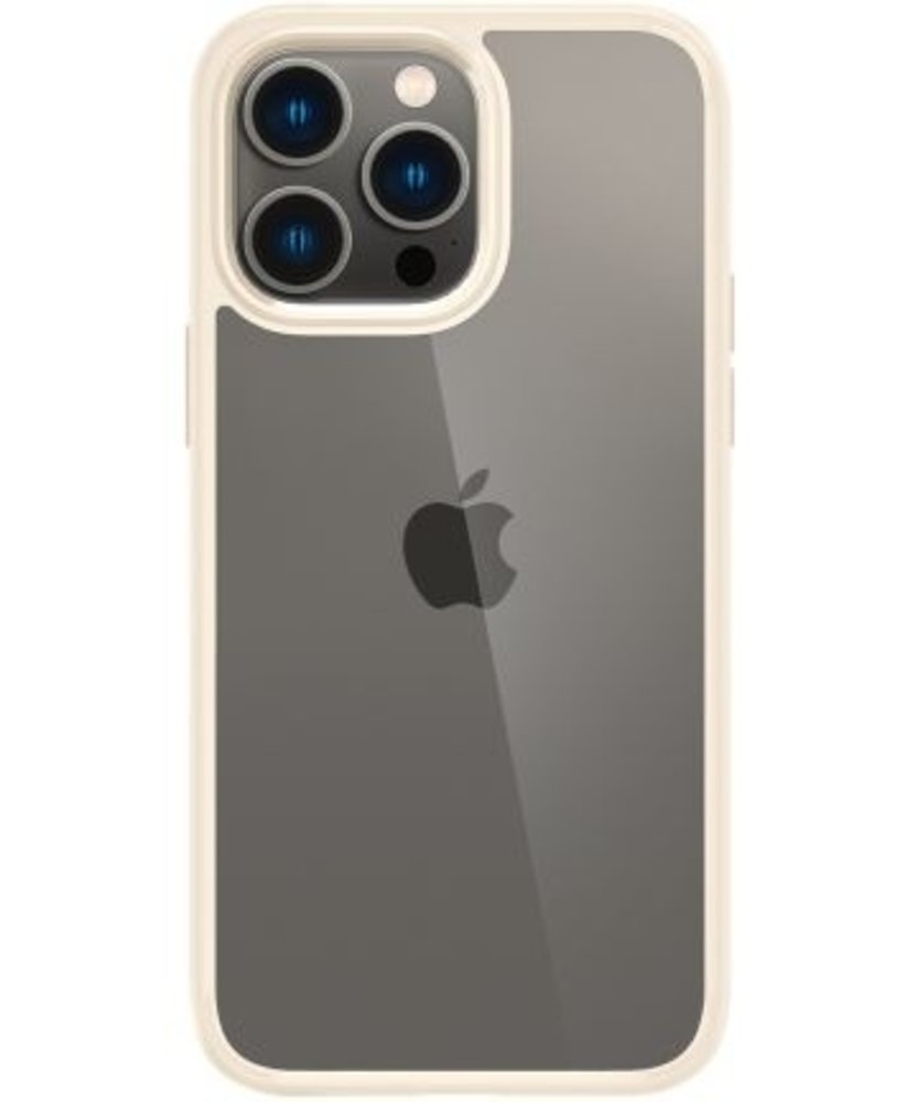 Spigen Funda iPhone 14 Pro Max P Hybrid (transparente/beige) 