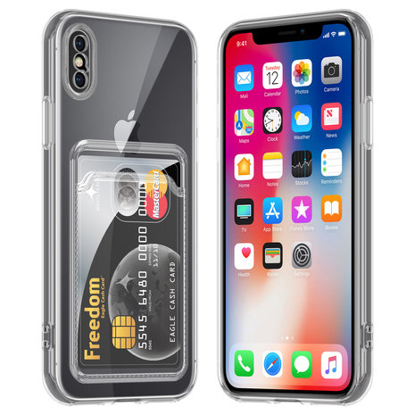 Funda transparente iPhone X / Xs con tarjetero 