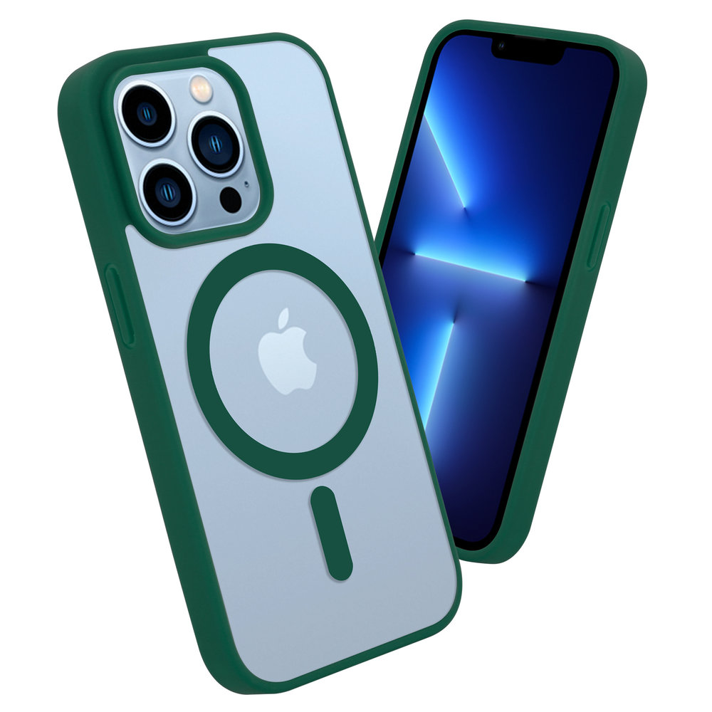 ShieldCase ShieldCase Funda transparente MagSafe iPhone Xr borde de color  (verde)