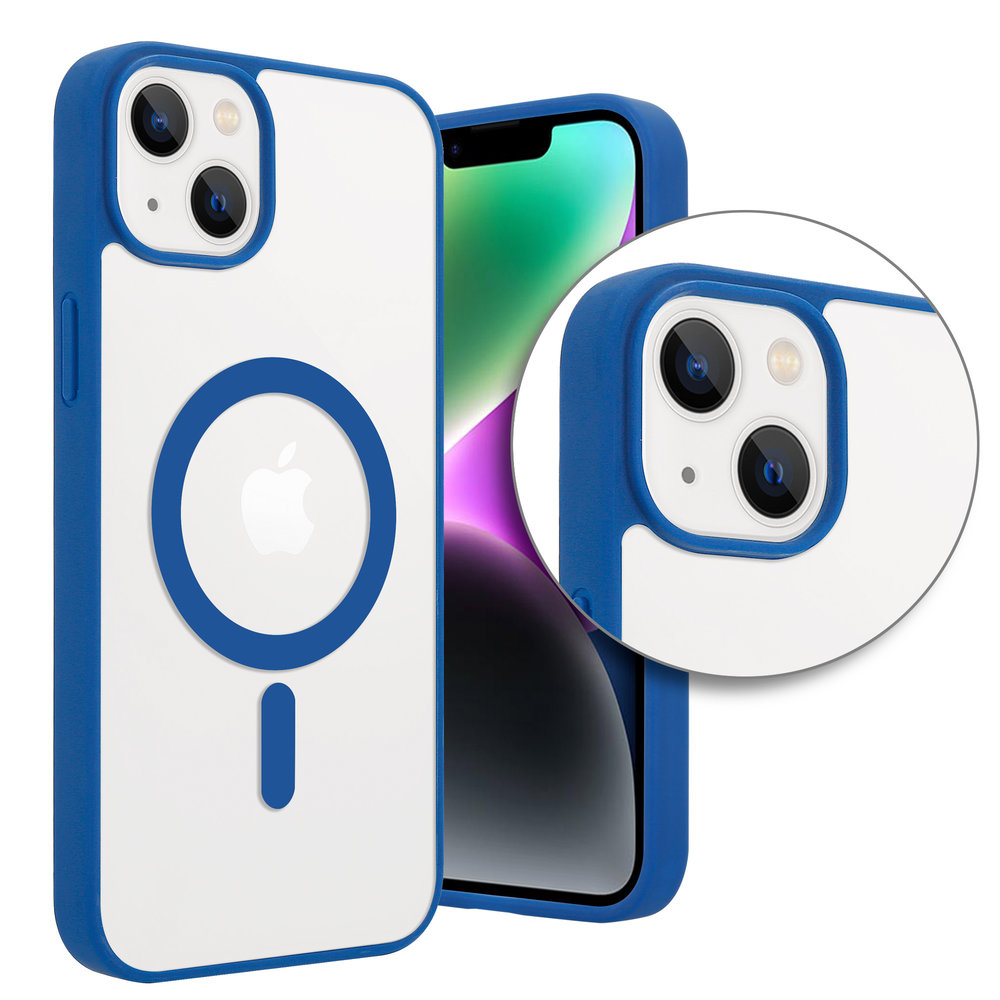 ShieldCase ShieldCase Funda transparente MagSafe iPhone X / Xs borde de  color (azul)