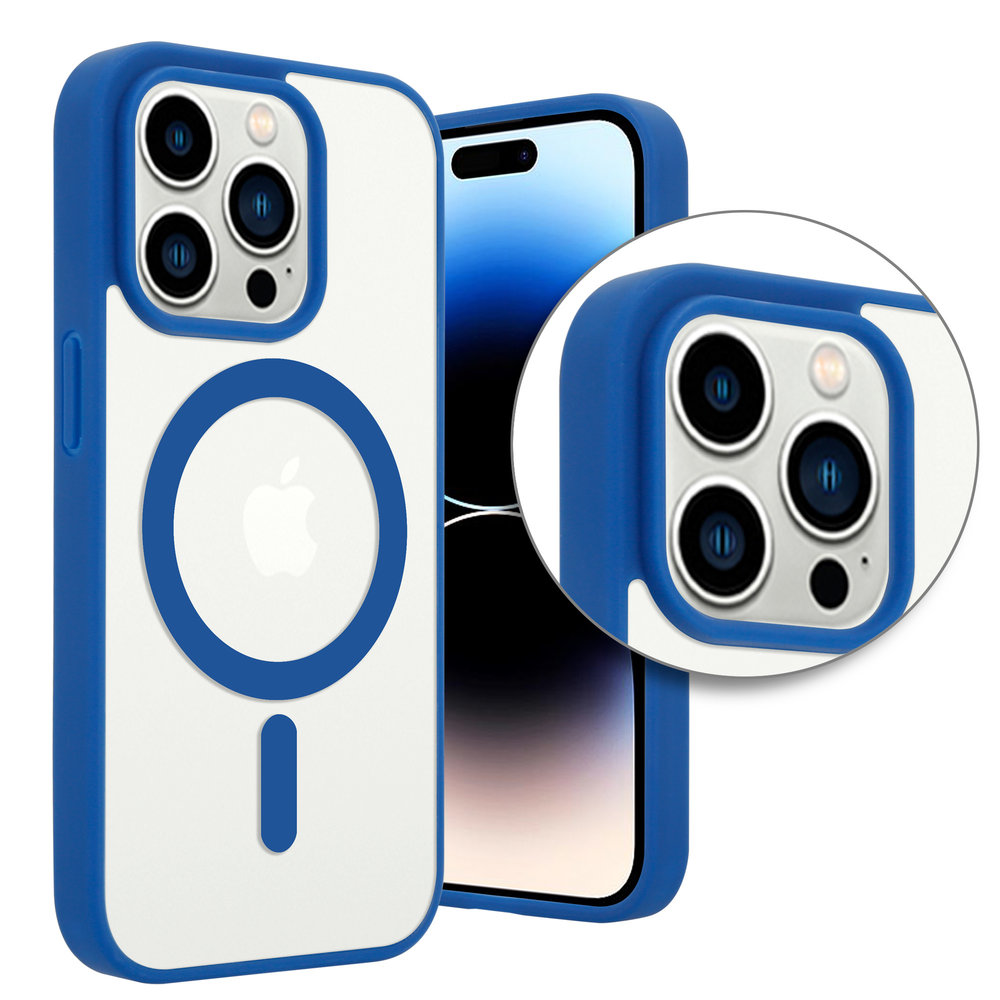 Funda de silicona con MagSafe para el iPhone 14 Pro - Azul