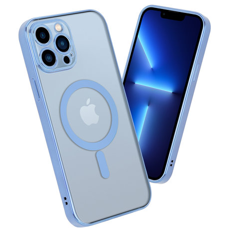 ShieldCase ShieldCase Funda MagSafe transparente y metal iPhone 12 Pro Max  (azul)