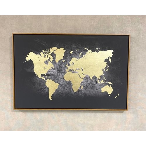 Wereld canvas 88CM