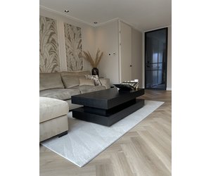 Velvet Vloerkleed Ivoor White Blinde Band - Manzilon | Executive