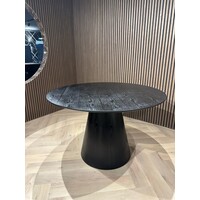 Eettafel Rond Zwart Malibu - Rond 120cm