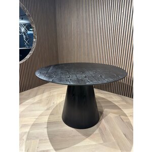 Eettafel Rond Zwart Malibu  - Rond 120cm