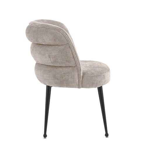 Eetkamerstoel Bella Beige Zwart Patroon Eetkamerstoel Bella Beige Zwart Patroon