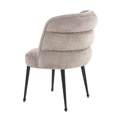Eetkamerstoel Bella Beige Zwart Patroon Eetkamerstoel Bella Beige Zwart Patroon