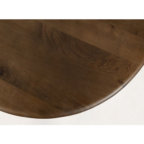 Eettafel 130 rond, Mango Walnut - Zodiac Collection