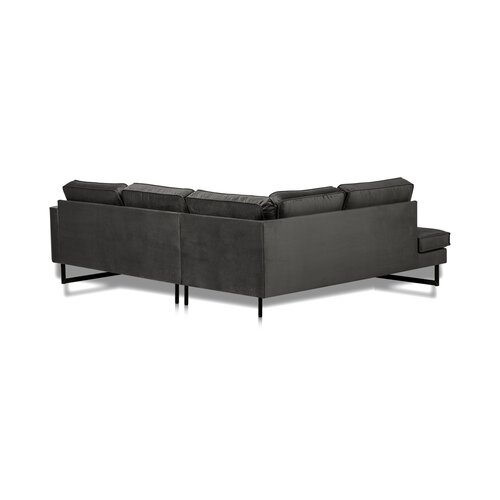 Hoekbank Oliver Grijs 248x197x84