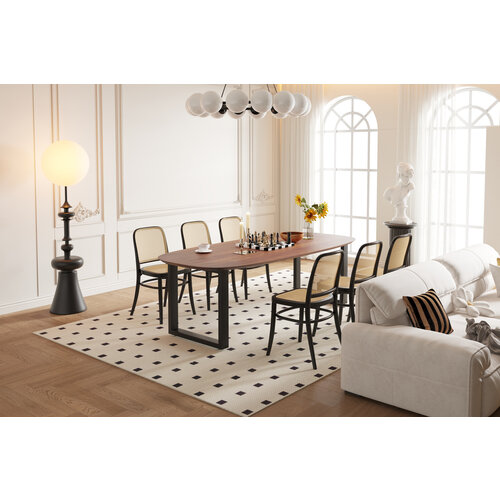 Tommy Eettafel U  220 Mango Dark Brown Tommy Eettafel U  220 Mango Dark Brown