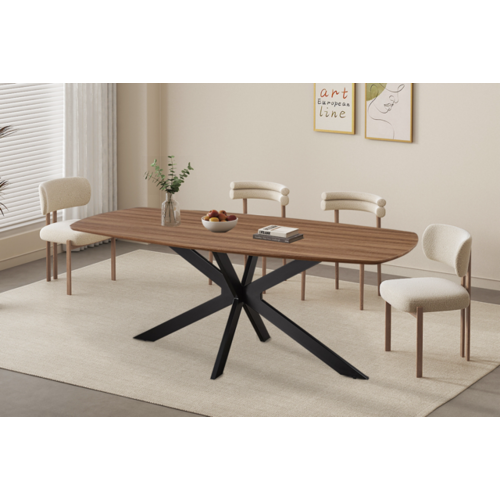 Aziz Eettafel 200 Deens Ovaal Oude Eik