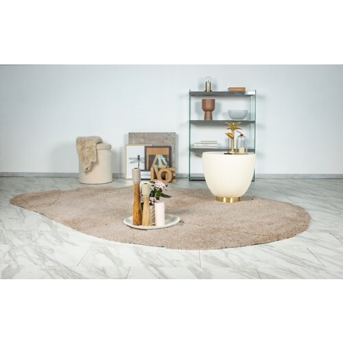 Japandi Vloerkleed Organisch Taupe 160x230